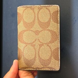Coach ID Wallet in Singnature Canvas